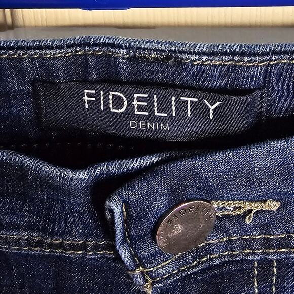 Fidelity Denim Jimmy Empirical Jeans – Dark Wash, Straight Leg, Soft Denim 35x30 - Picture 6 of 9